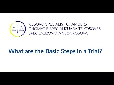 Basic steps in a trial